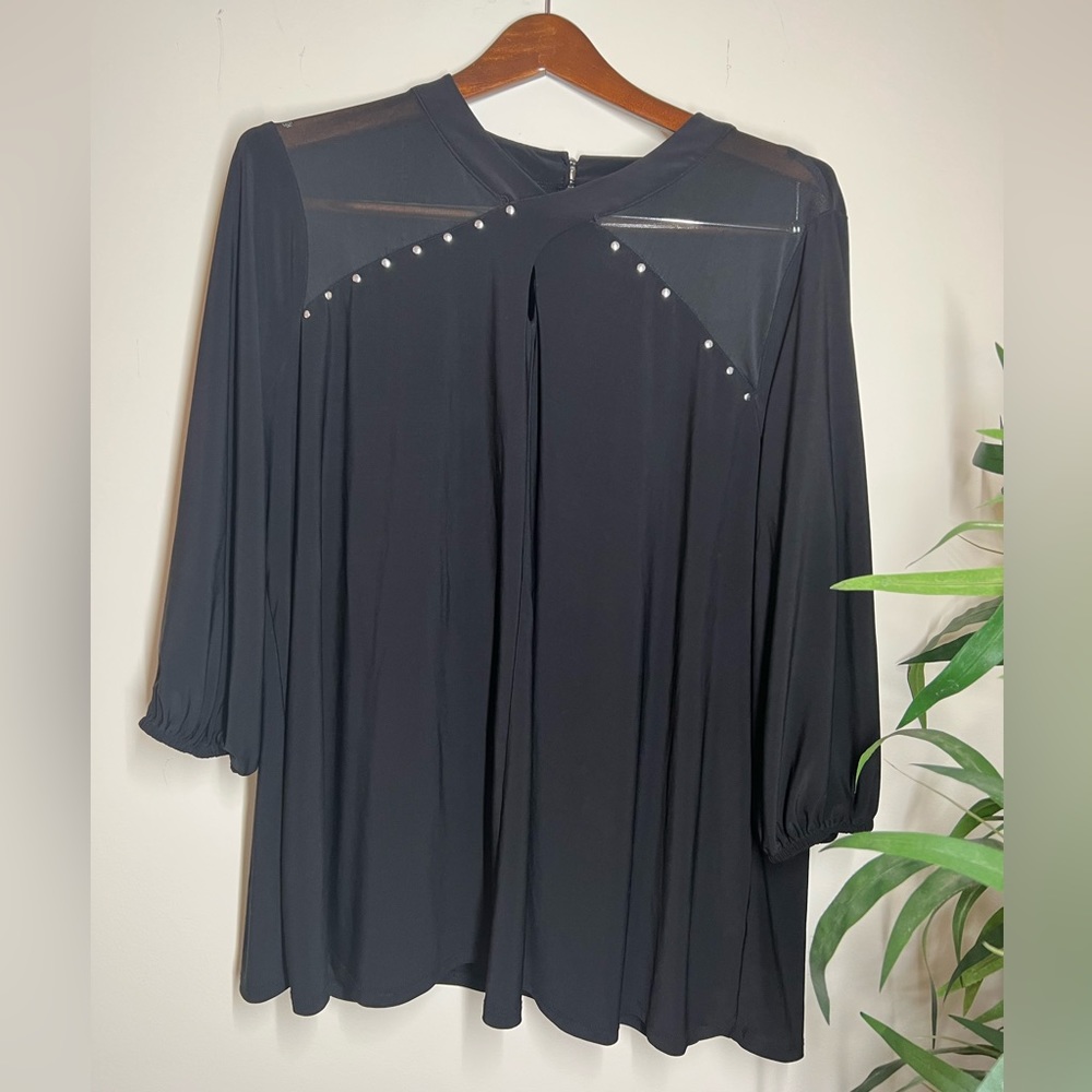 Black Sheer Blouse